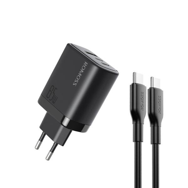 Romoss AC65h Eu 65w Laptop And Mobile Fast Charger With Cable - Image 2