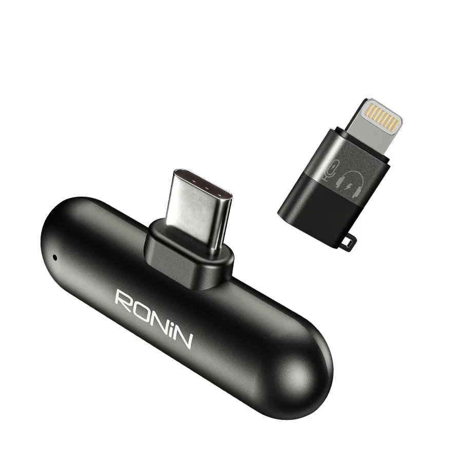 Ronin Clarity Vlogging Mic Three Modes For The Perfect Voice | AI Noise Cancellation | 8-Hour Battery & Plug-and-Play for iPhone & Type - C - Image 3