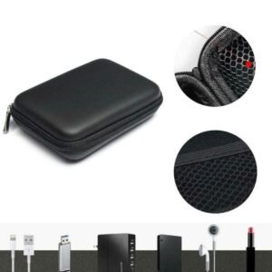 2.5 Inch WD Embossed Black USB External HDD Or SSD Drive Protector Pouch