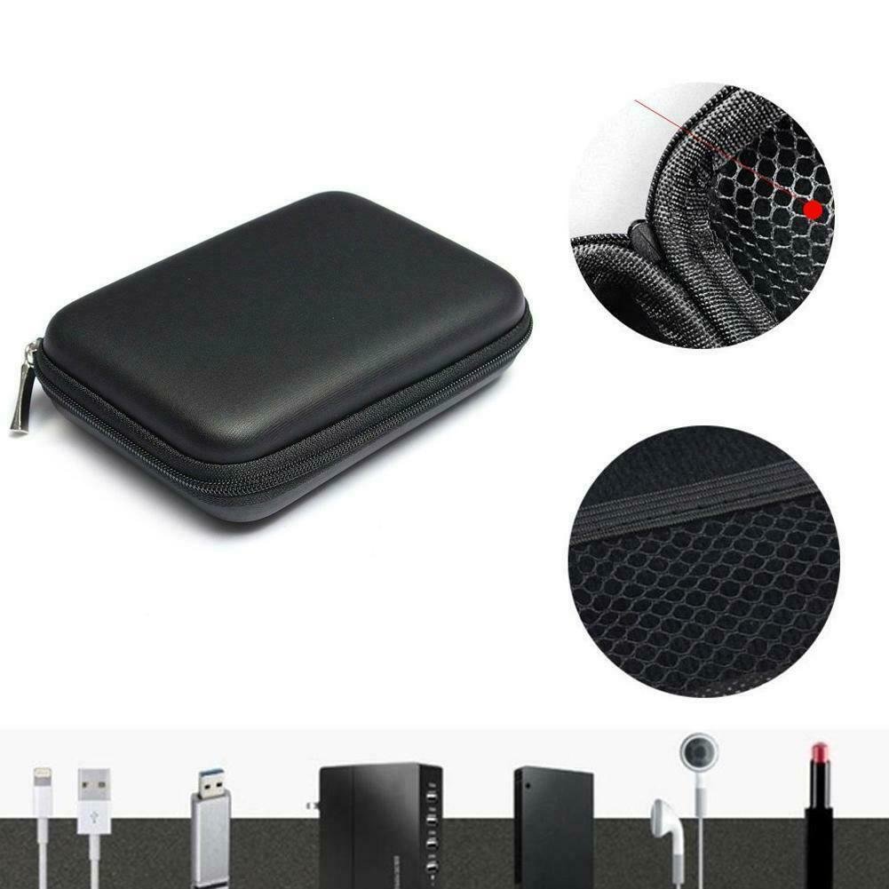 2.5 Inch WD Embossed Black USB External HDD Or SSD Drive Protector Pouch