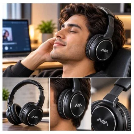 Nia Q1 Bluetooth Wireless Headphone - Image 4