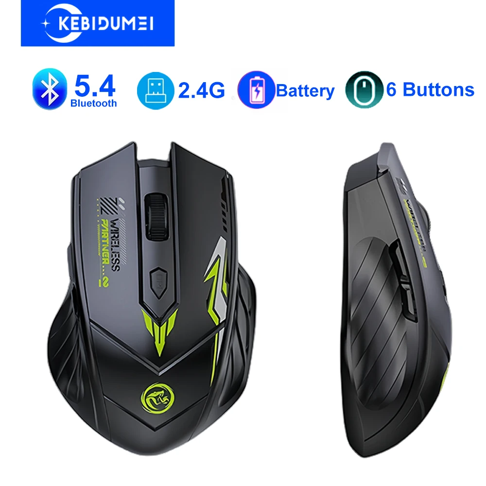 KEBIDUMEI Rechargable Gaming Silent Keys Mouse With - Bluetooth Connectivity - Built in Battery - Image 4