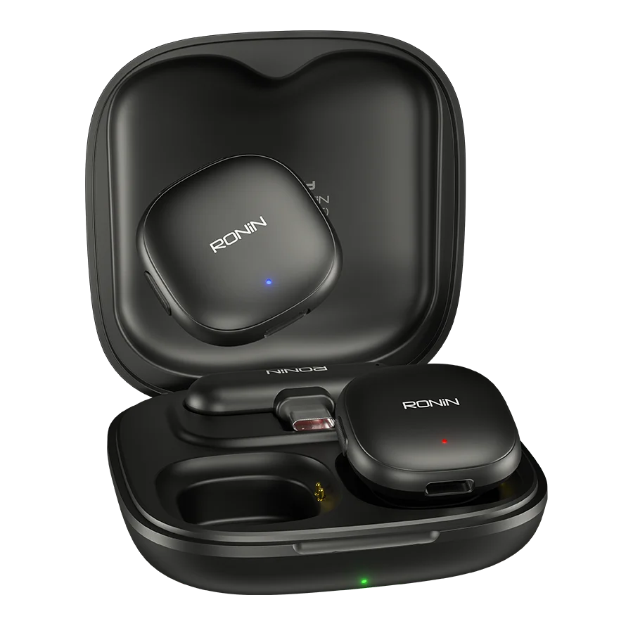 Ronin Clarity Vlogging Mic Three Modes For The Perfect Voice | AI Noise Cancellation | 8-Hour Battery & Plug-and-Play for iPhone & Type - C