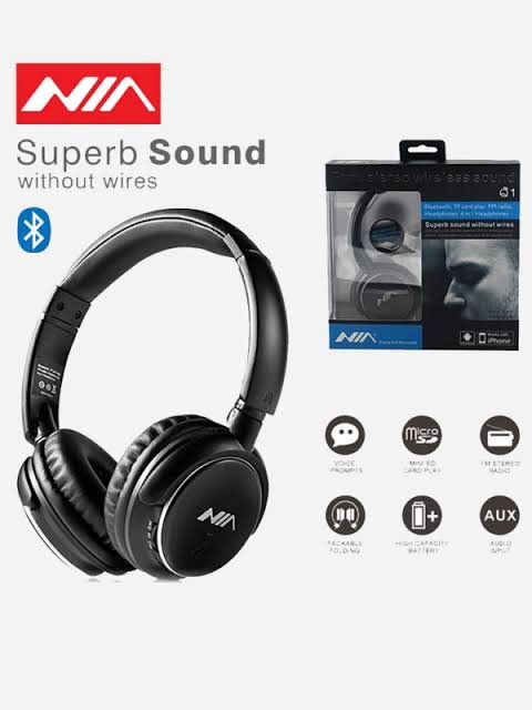 Nia Q1 Bluetooth Wireless Headphone - Image 5