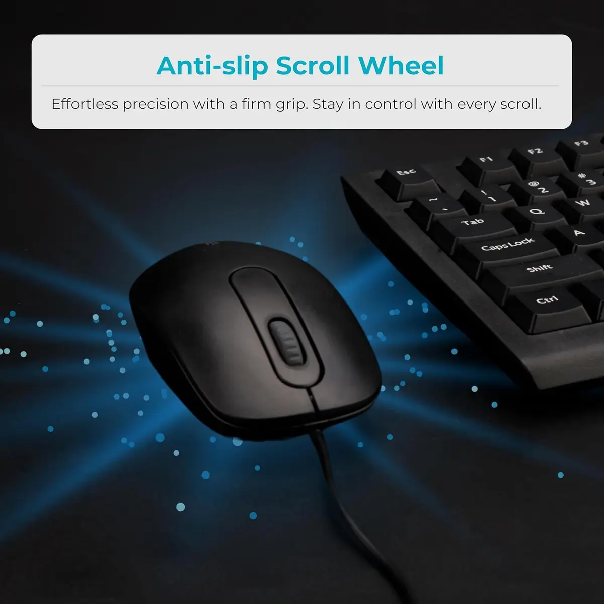 Rapoo N200 Wired Optical Mouse - Black - Image 7